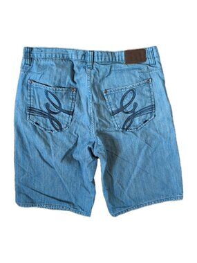 G Unit Denim Shorts Mens W36" Baggy Jean Relaxed Fit Hip Hop 2000s Jorts Y2K